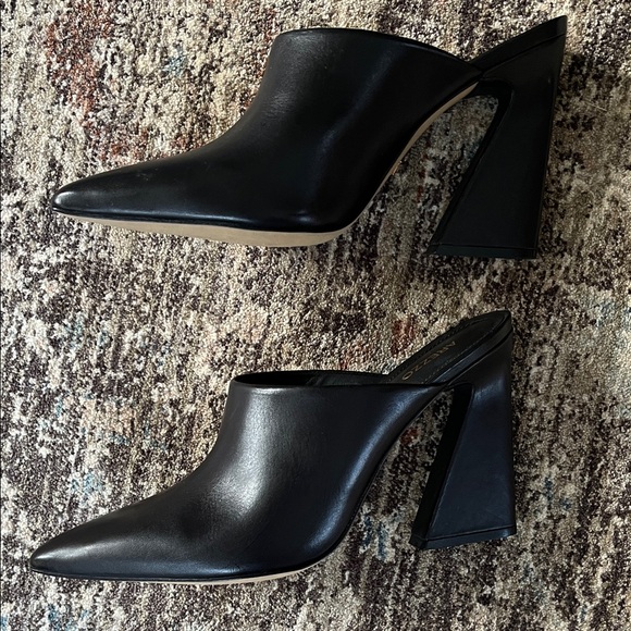 NWT Arezzo Women's Mules Black - Picture 3 of 9